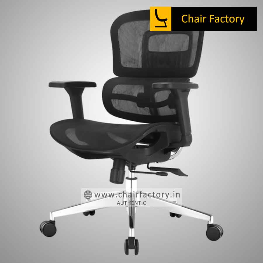 Black Concorde Mid Back Ergonomic Office Chair
